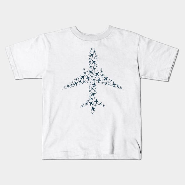 planes Kids T-Shirt by visualangel